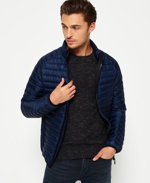 Superdry Core Down Férfi Kabát Sötétkék | KJLZE6850